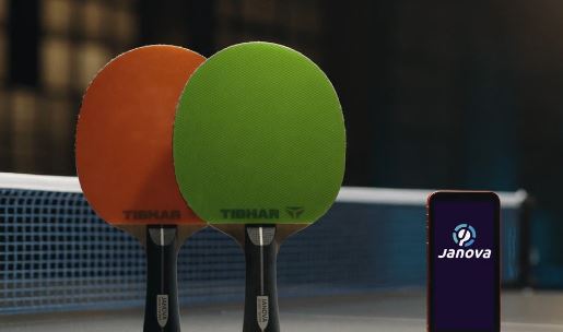 Raquette de tennis de table intelligente JANOVA avec application AI