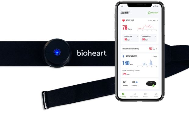 Moniteur de fréquence cardiaque Bluetooth continu Bioheart