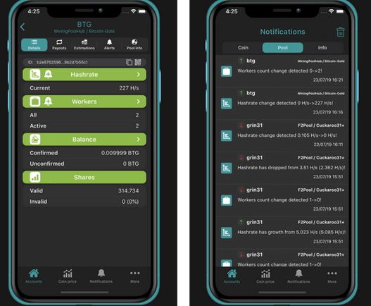 Application Miner Box iPhone pour les mineurs de crypto-monnaies
