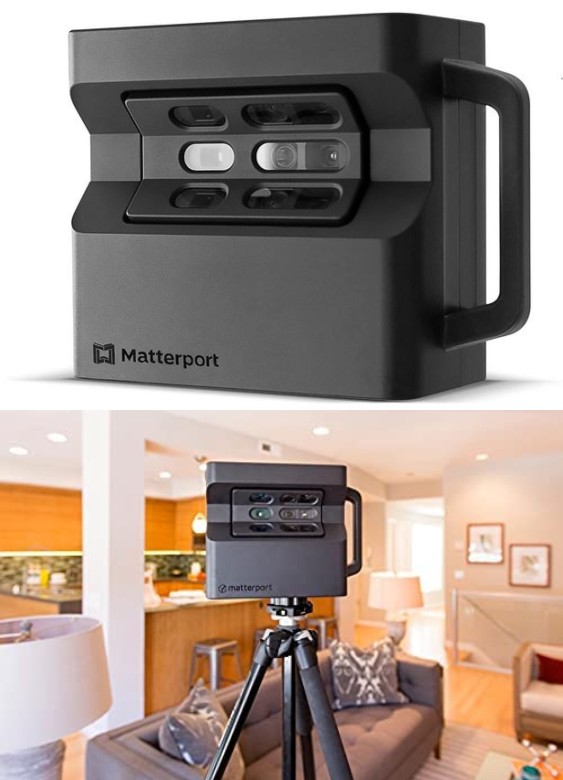 Appareil photo 3D Matterport Pro2 avec application iOS
