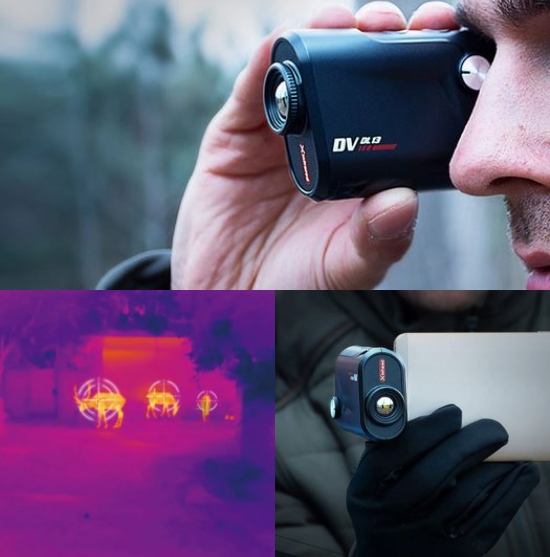 Appareil photo thermique connecté Infiray DL-13 25Hz pour smartphone