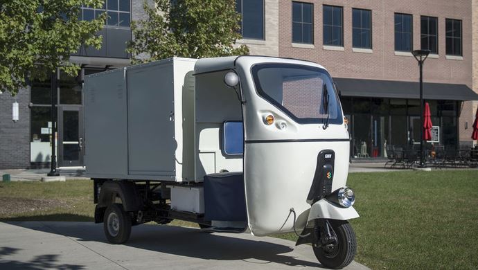 Application GMW Taskman : trottinette électrique connectée 3 roues avec batterie modulaire