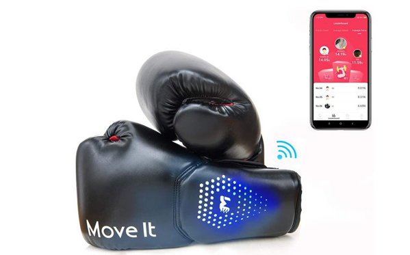 Gants de boxe connectés Move It pour smartphone