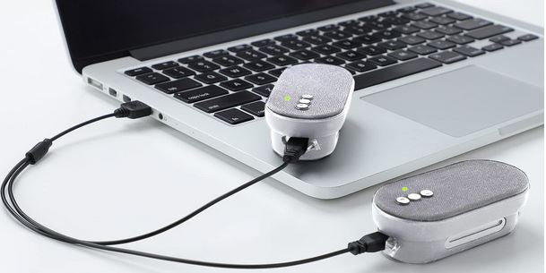 Haut-parleurs escamotables autour du cou Peace Play Wearable