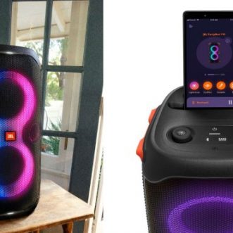 Enceinte Bluetooth de fête avec lumières