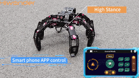 Robot hexapode programmable à six pattes contrôlé par l’application Spiderbot pour Arduino