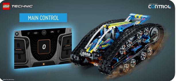 Véhicule de transformation contrôlé par application LEGO Technic