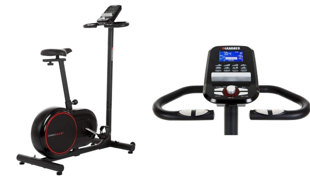 Vélo d’exercice Hammer Cardio 5.0 BT pour Kinomap, BitGym