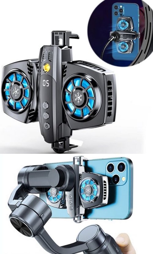 Ventilateur de refroidissement double Bakeey K4 pour iPhone et Android
