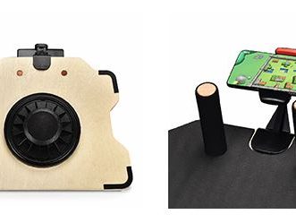 Planche de sport avec support pour smartphone