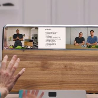 Planche de cuisine interactive BLOK Smart avec cours de cuisine en ligne