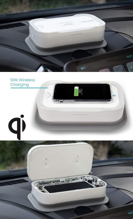 Désinfecteur UV8LED pour smartphone Ultimedic+ et chargeur sans fil pour voiture