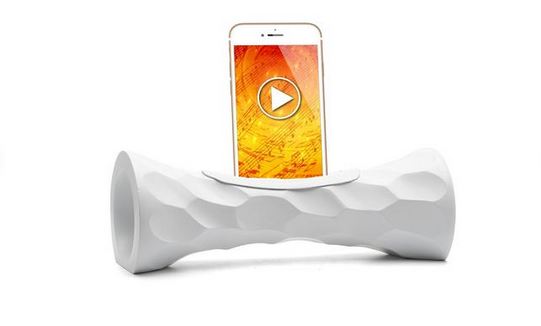 Enceinte acoustique en bois naturel Mangobeat