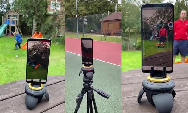 Tribune robotique à suivi automatique pour iPhone et Android