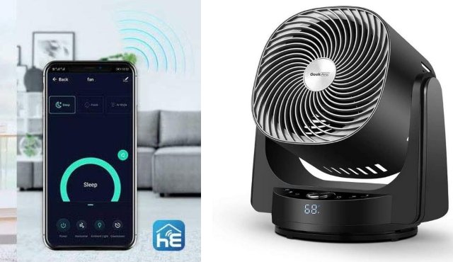 Ventilateur de bureau Geek Aire AF1S avec commande Alexa et application